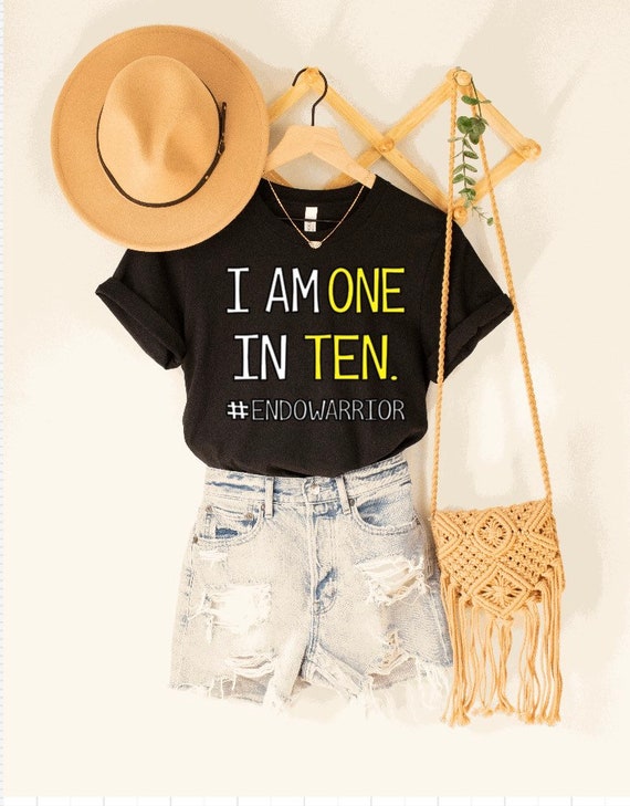 Endometriosis Shirt • Endo Warrior Tee • One in Ten Shirt • Chronic Illness Support • Spoonie Gift • Minimalist Aesthetic • March Awareness
