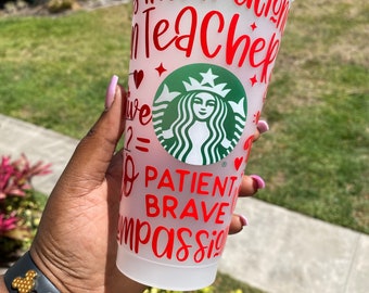 Teacher Starbucks Cup | Teacher Gift