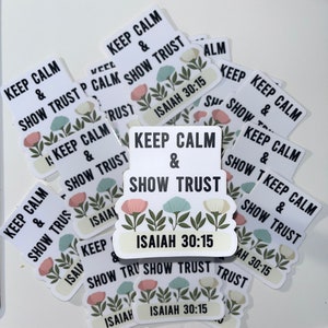 2025 Pioneer School Gift Ideas | Jw stickers | Pioneer School Gift Ideas | Keep Calm and Show Trust | Baptism Gifts