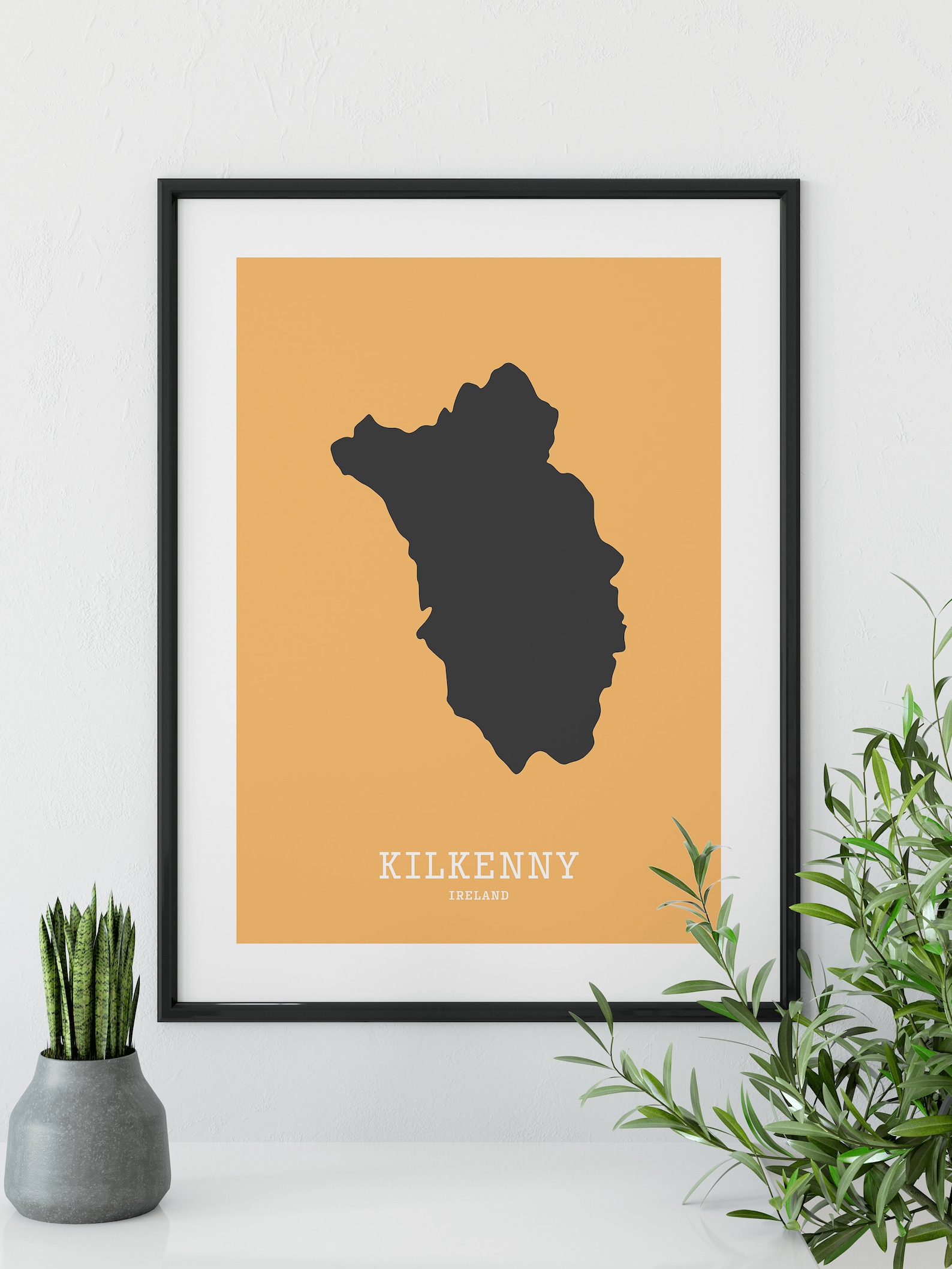 Kilkenny Map Print // Map of Kilkenny Print // Kilkenny Art Etsy