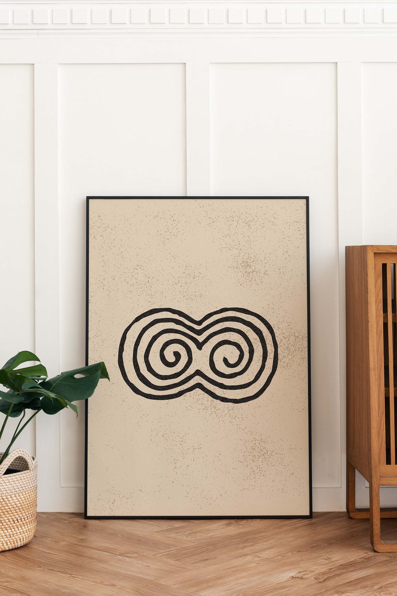 Newgrange Art Print Ancient Ireland Art Minimal Wall Art Ireland Wall