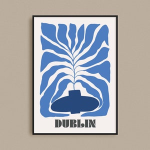 County Dublin Print | Irish Botanical Print | Counties of Ireland | Ireland Gifts | County Dublin Art | Travel Poster | Irish Wall Art