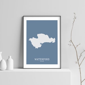 Waterford Map Print // Map of Waterford Print // Waterford Art Print // Waterford Map // Waterford Wall Art // Irish Gifts // Irish Wall Art