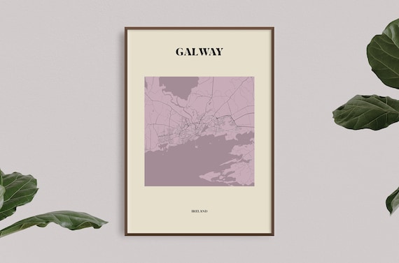 Galway Map Print // Map of Galway Print // Galway City // | Etsy