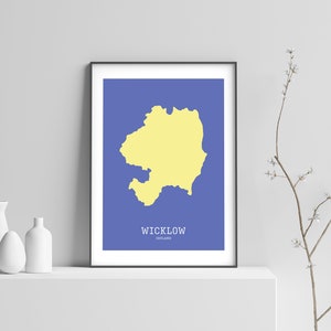 Impressão de mapa de Wicklow // Impressão de mapa de Wicklow // Impressão de arte de Wicklow // Mapa de Wicklow // Arte de parede de Wicklow // Presentes irlandeses // Arte de parede irlandesa
