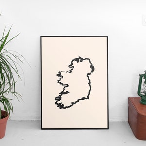 Ireland Art Print // Map of Ireland Print // Ireland Poster // Ireland Map // Ireland Wall Art // Irish Gifts