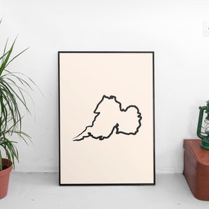Clare Art Print // Map of Clare Print // County Clare // Clare Map // Clare Wall Art // Irish Gifts // Irish Wall Art