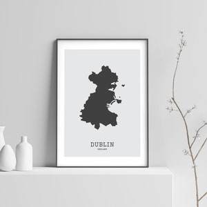 Dublin Map Print // Map of Dublin Print // Dublin Art Print // Dublin Map // Dublin Wall Art // Irish Gifts // Irish Wall Art