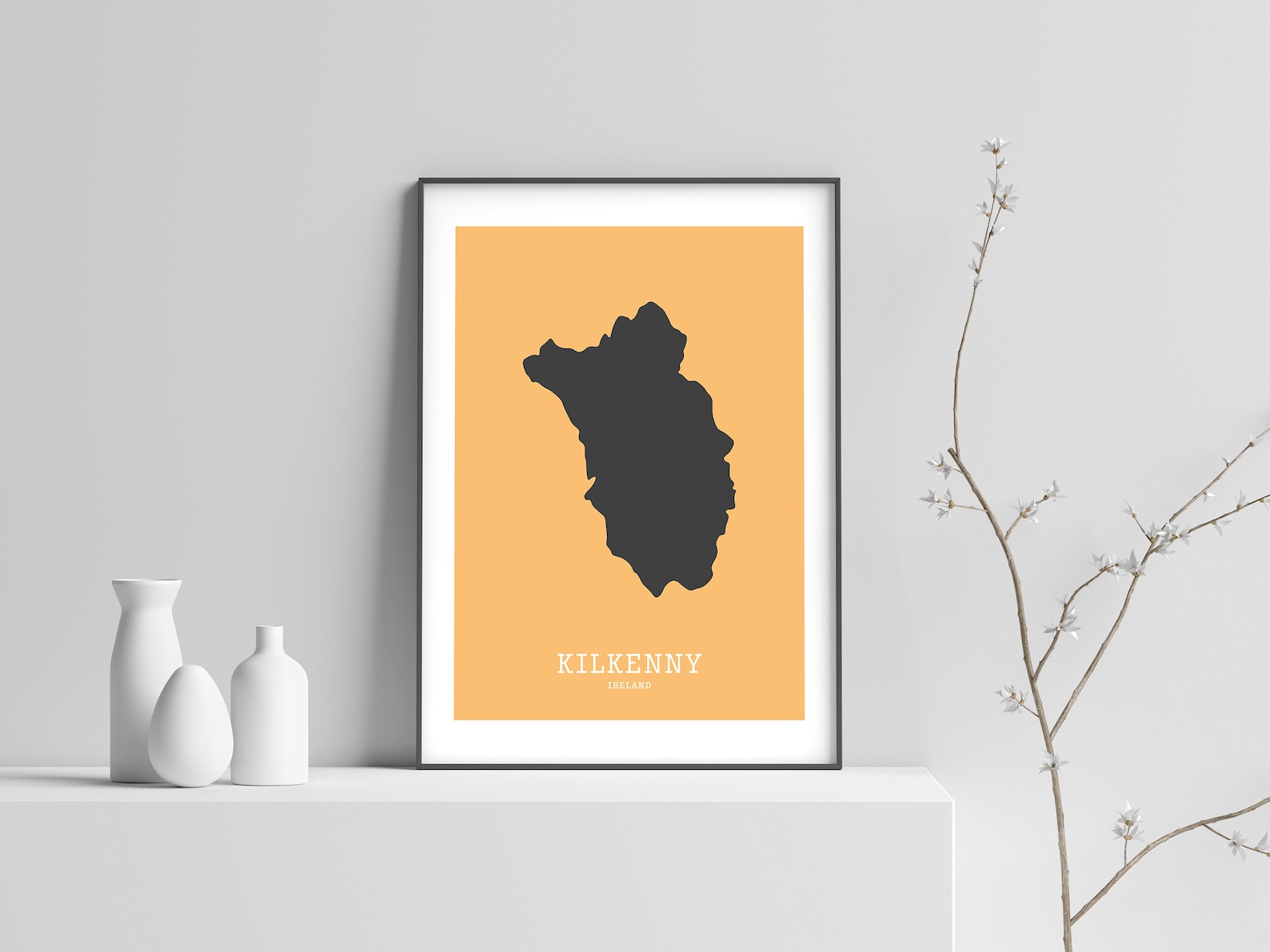 Kilkenny Map Print // Map of Kilkenny Print // Kilkenny Art Etsy