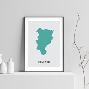 Kildare Karte Print // Kildare Landkarte Print // Kildare Kunstdruck // Kildare Karte // Kildare Wandkunst // Irische Geschenke // Irische Wandkunst