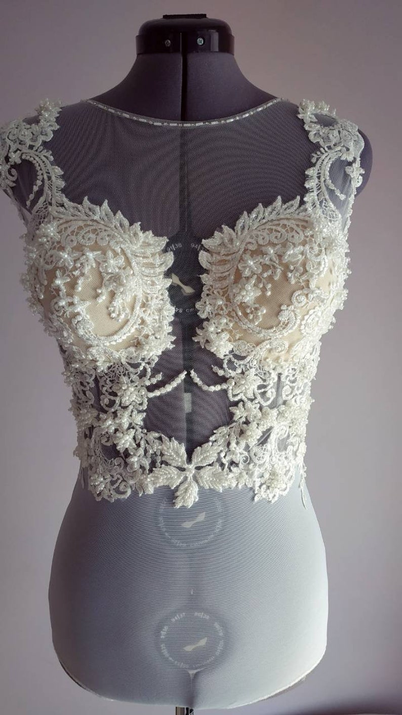 beaded bodysuit wedding
