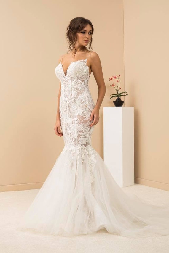 extravagant mermaid wedding dresses