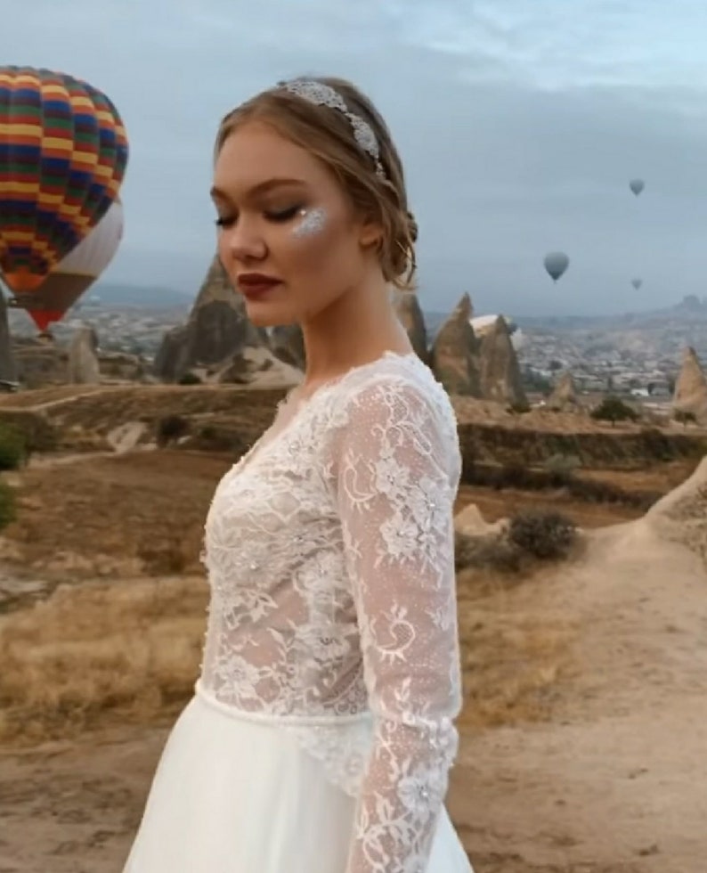 Bridal Bodysuit French Lace Beaded Top Wedding Ivory Lace