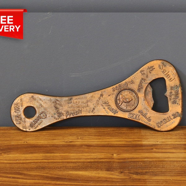 Copper Bottle Opener Etsy