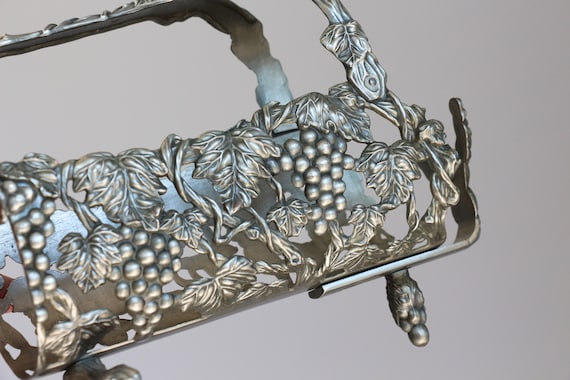 Pewter wine online bottle holder