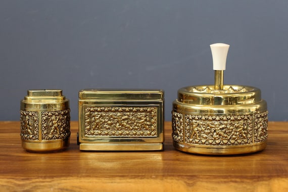 Retro IGT-PLATE Brass（retroism Parthenon Long Plate Entry Set with Circulaire Knob in