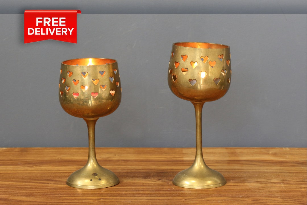 Walther&co hearts brass candle holder main image 0
