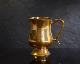 Jarra de latón grabada, jarra de cerveza vintage EPNS, decoración de granja india