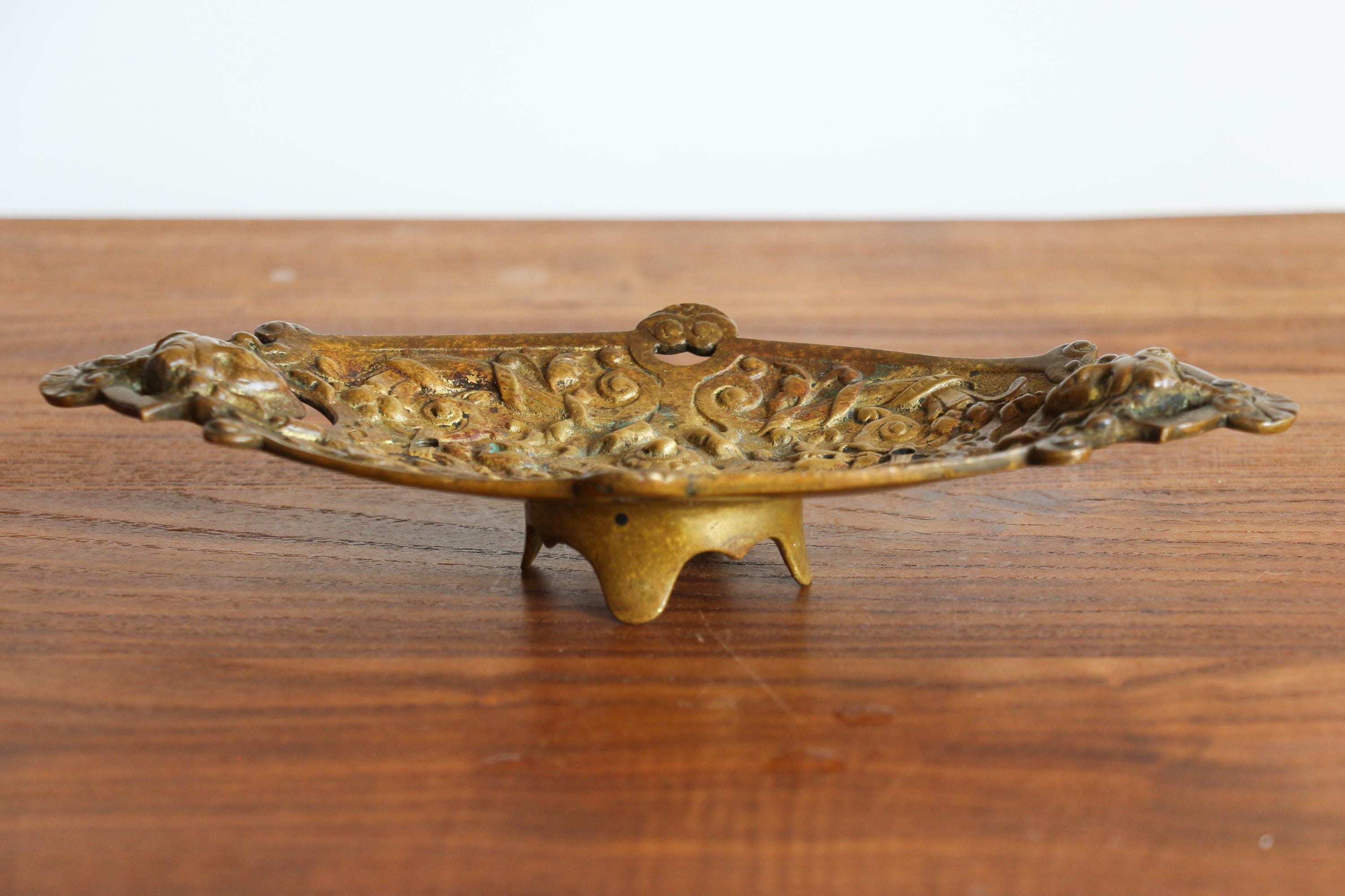 フランス製ブロンズ製ジュエリーディッシュ - アンティーク真鍮製装飾