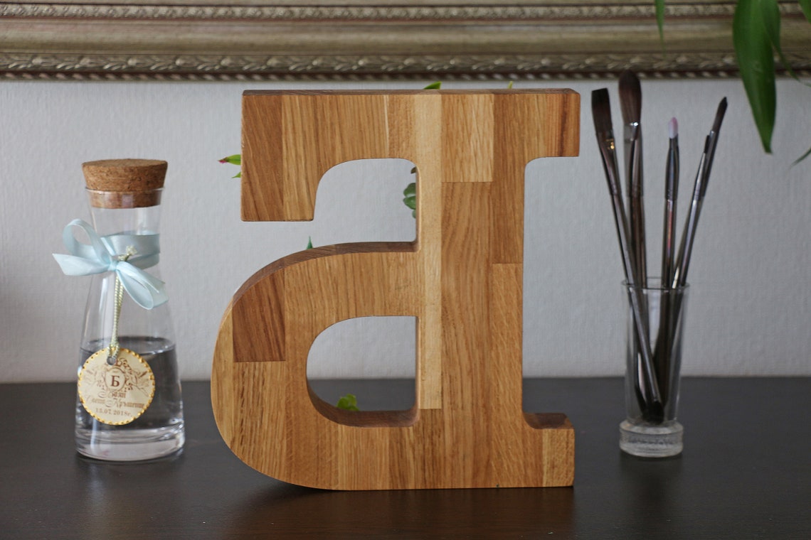 Custom Wood Initials Personalized First Name Letter Wood & Etsy