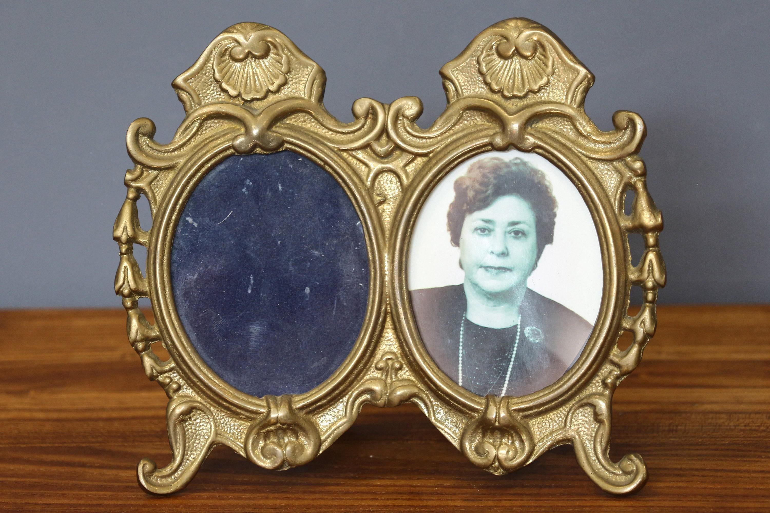 French Bronze Double Picture Frame - Etsy