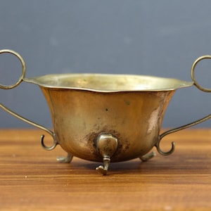 Silver-Plated Sugar Bowl, Silver-Plated Bowl for a tea set, Footed Silvered Sugar Bowl with Handles, 19th Century  Silver-plated Candy Bowl.