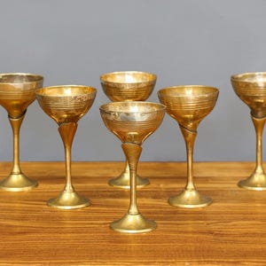 Set Of Six Silver-Plated Aperitif cups, Antique Silver-plated Goblets with tray, Silver Shot Glasses and Plateau, Silver Six Pieces Chalice.