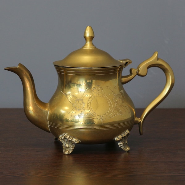 Brass Teapot Etsy