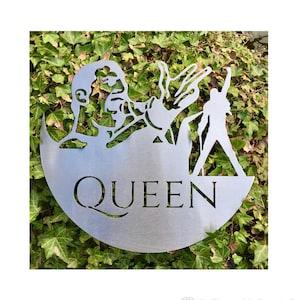 Freddie Mercury Queen Metal Wall Art Plaque - Garden Decor
