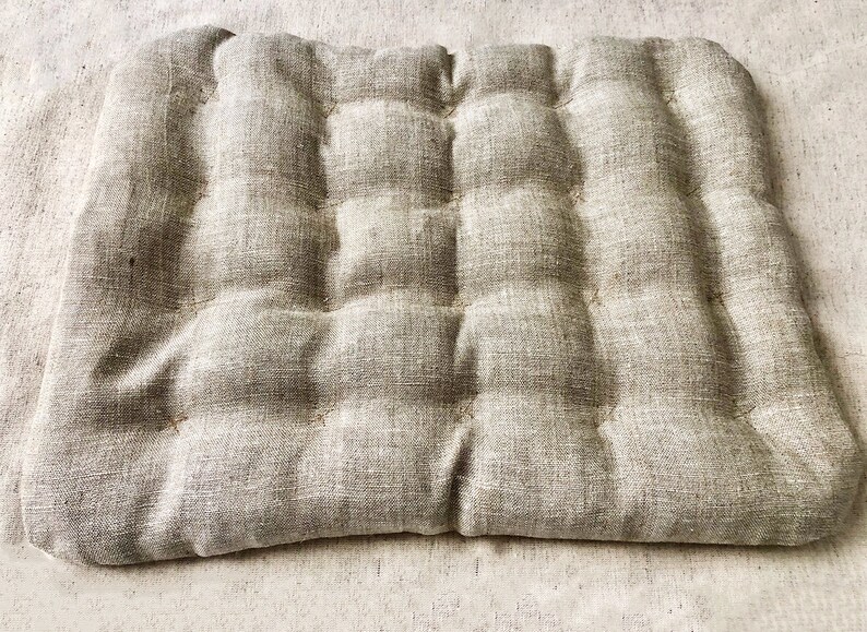 Hemp floor cushion with Buckwheat hulls Eco Pillow for Yoga Etsy