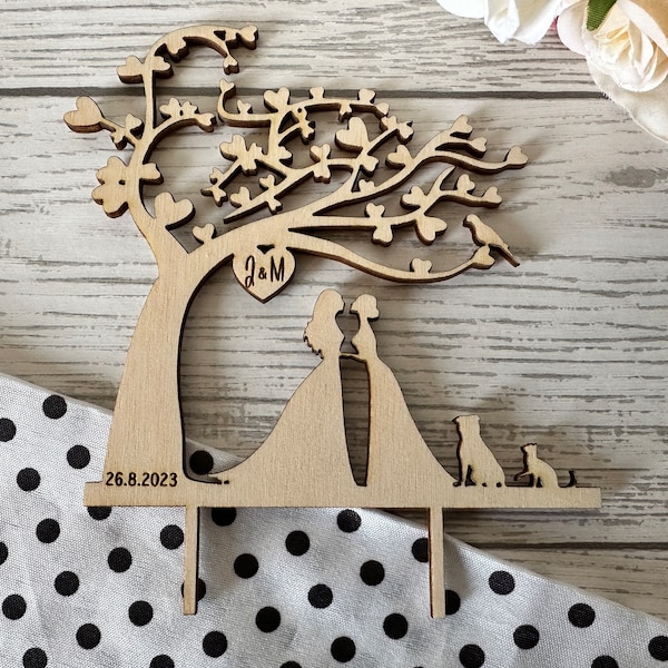 Tree Cake Topper Etsy UK