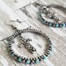 Leticia reviewed Turquoise hoops earrings, hoops earrings, cross earrings, silver earrings, stone earrings, turquoise hoops, boho earrings