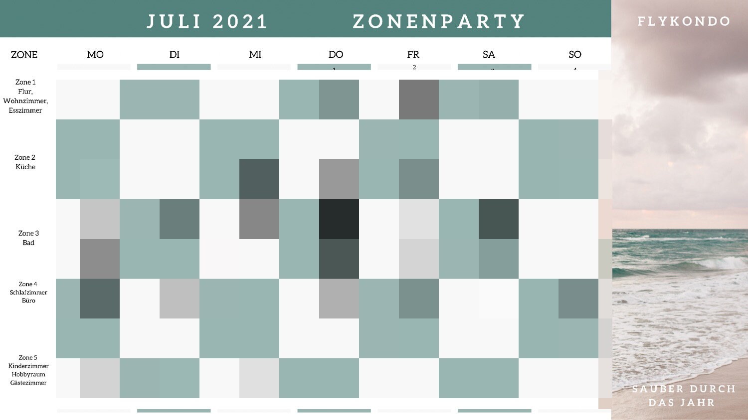 Flykondo Juli Zonenparty 2021 Zonenplan