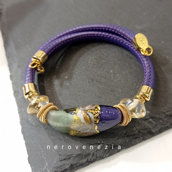 Bracelet en verre de Murano - Bracciale à Vetro Murano