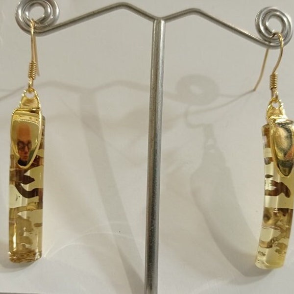 Glass pendant earrings - Orecchini pendenti in vetro