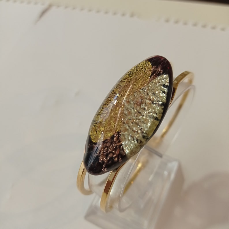 Murano glass bracelet with gold and silver Bracciale in Vetro di Murano con oro e argento