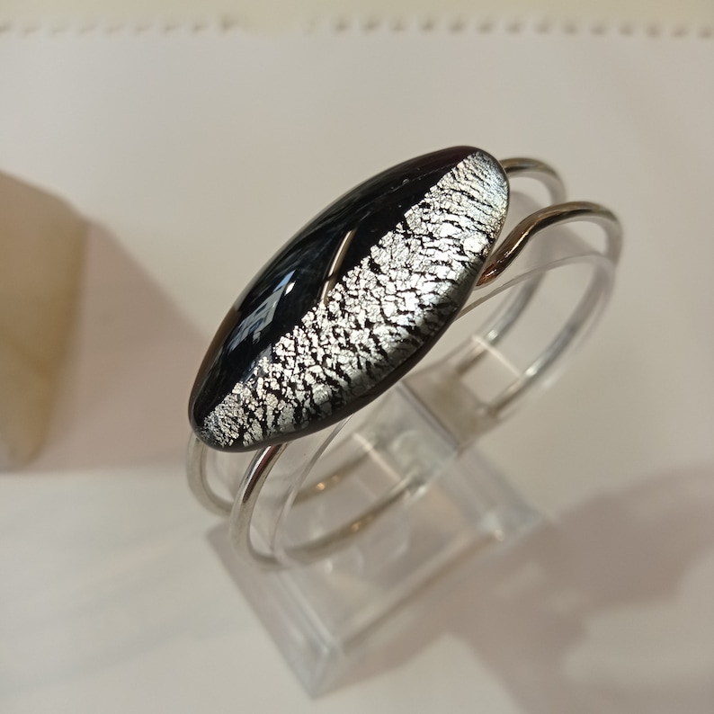 Murano glass bracelet with gold and silver Bracciale in Vetro di Murano con oro e argento