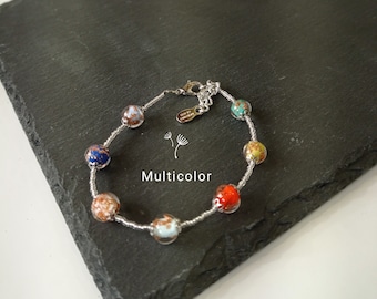 Murano Glass Beads Braceletes - Bracciali con Perle in Vetro di Murano