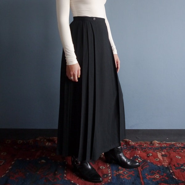 Black Pleated Skirt - Etsy