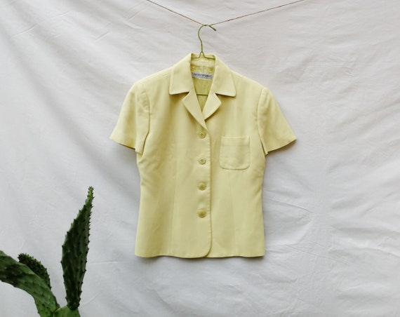 EMPORIO ARMANI light yellow short sleeved Summer … - image 6