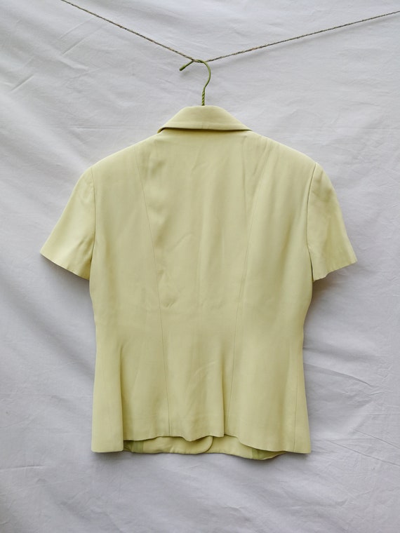 EMPORIO ARMANI light yellow short sleeved Summer … - image 8