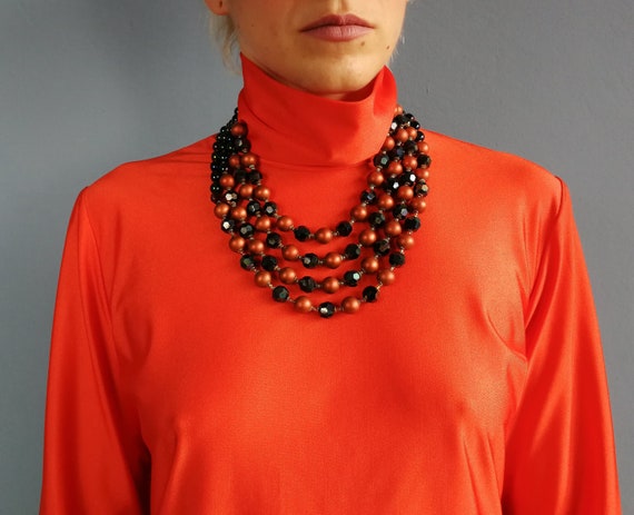 Burnt orange deals necklace