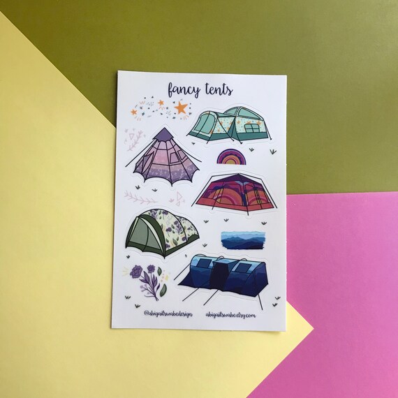 Camping Vinyl Stickers Tent Sticker 