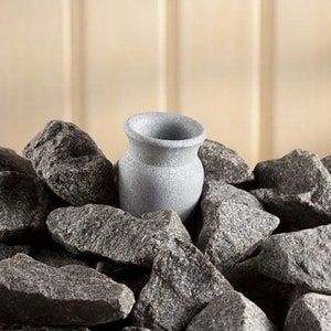 Sauna Amfora bowl for aromatic oil from soapstone