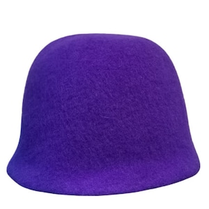 Sombrero de sauna- Morado, 100% lana, Ecológico