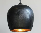 Copper Hammered Chandelier Handmade pendant Light Dark bronze vintage Style Home