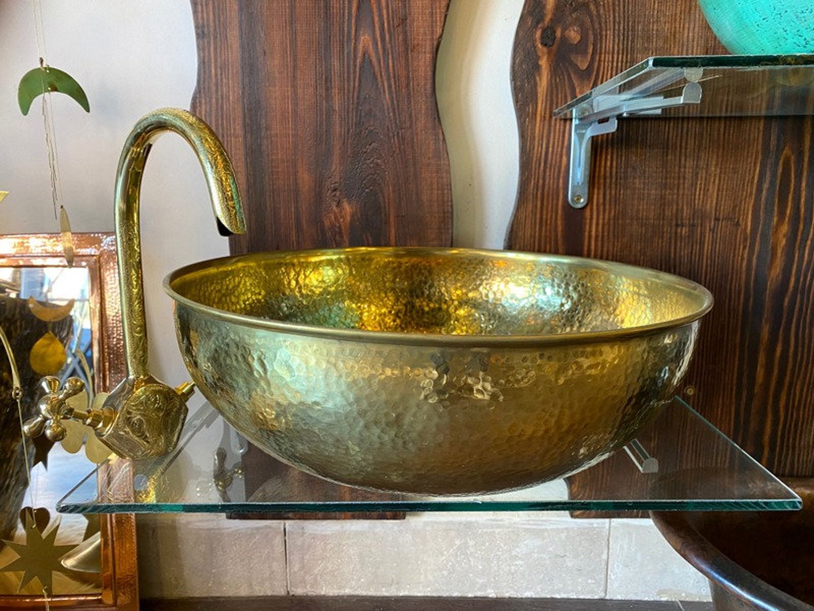 Home decor bathroom Sink Brass bathroom vanity Basin sink Etsy