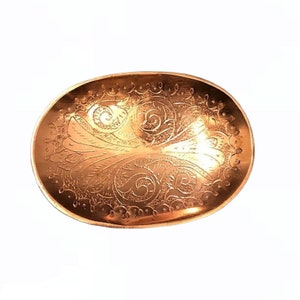 SOAP DISH COPPER-Handmade morocco Bathroom Accessories engraved solid brass