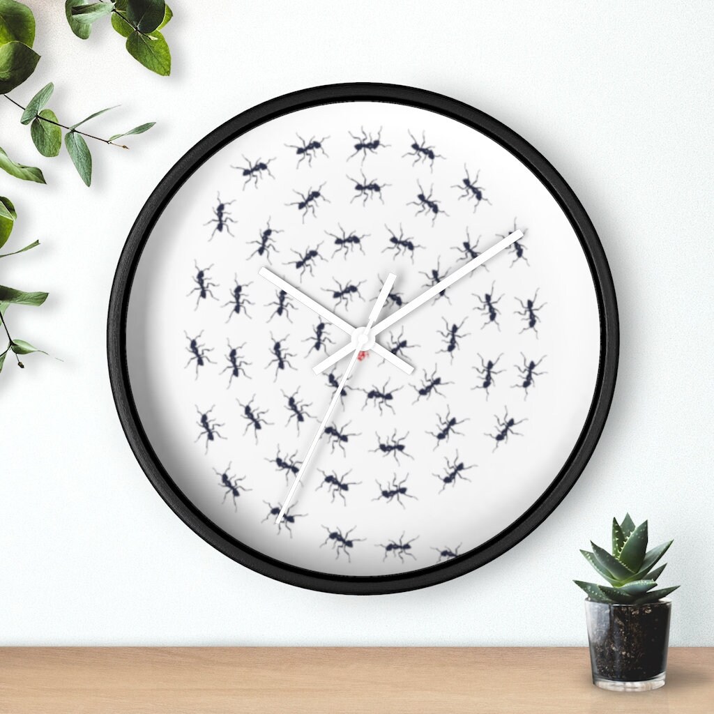 Enjoy the little ants Original Gift Modern Wall Clock Etsy