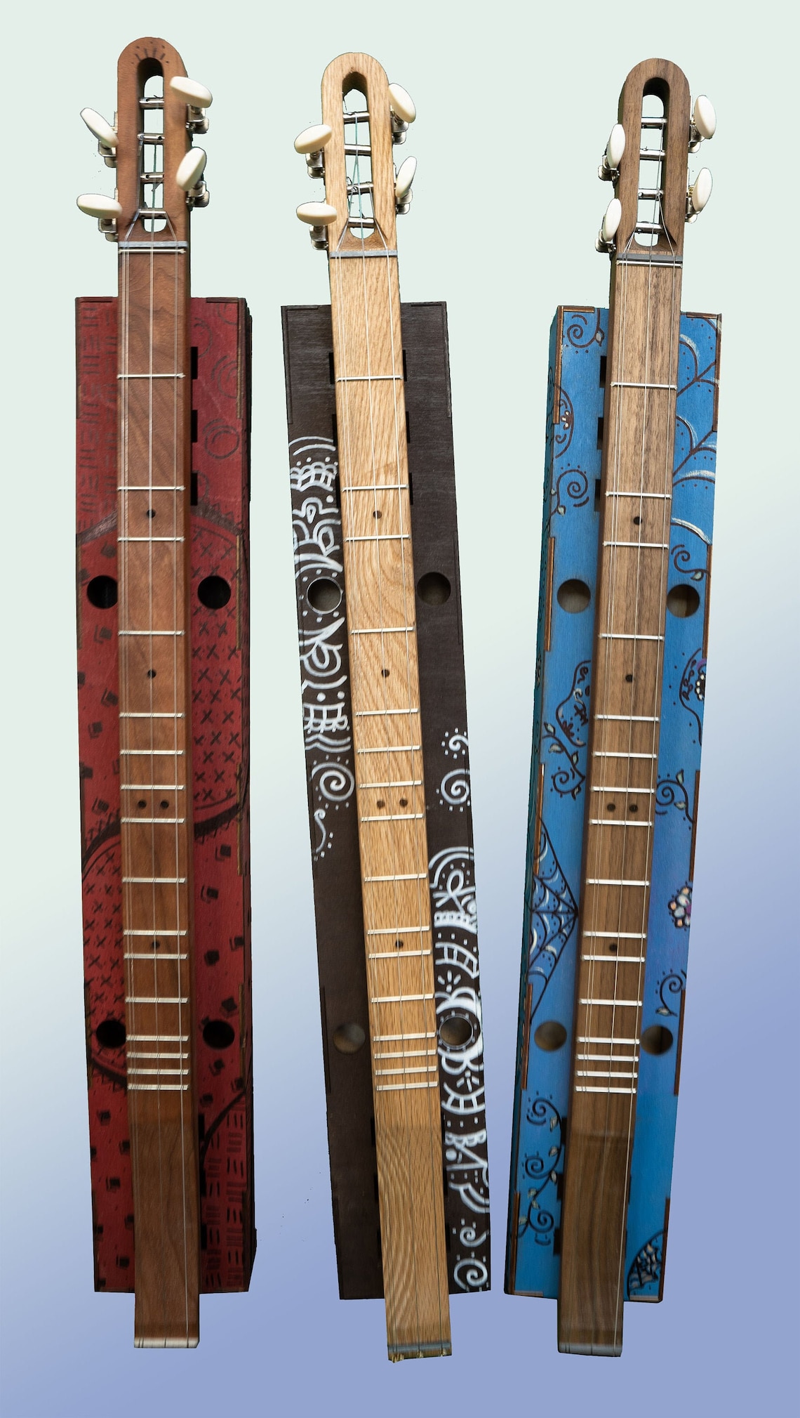 DIY Easy Build ALL WOOD 4string Mountain Dulcimer Kit Etsy